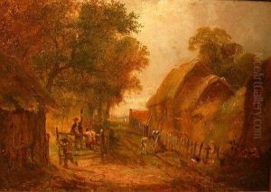 Children On A Farm Gate