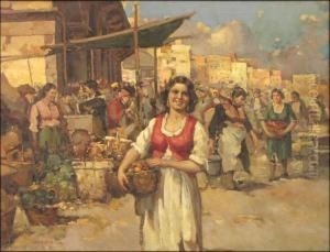 Vegetable Market by Giuseppe Pitto