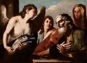 Tobiolo Guarisce Il Padre by Francesco Pittoni