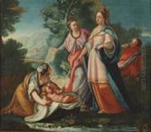 La Decouverte De Moise by Giovanni Battista Pittoni the younger