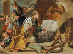 Incoronazione Di Davide by Giovanni Battista Pittoni the younger
