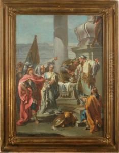 The Sacrifice Of Polyxena by Giovanni Battista Pittoni the younger
