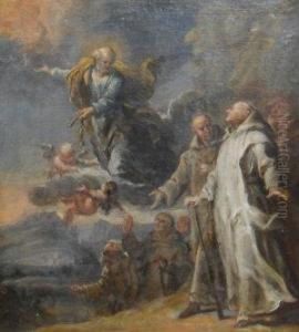Saint Peter With The Keys To The Kingdom Of Heaven by Giovanni Battista Pittoni the younger