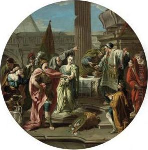 The Sacrifice Of Polyxena by Sebastiano Ricci