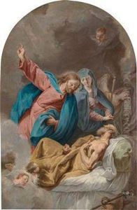 Der Tod Des Hl.joseph by Giovanni Battista Pittoni the younger