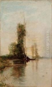 Riflessi Lacustri - 1883 by Giovanni Piumati