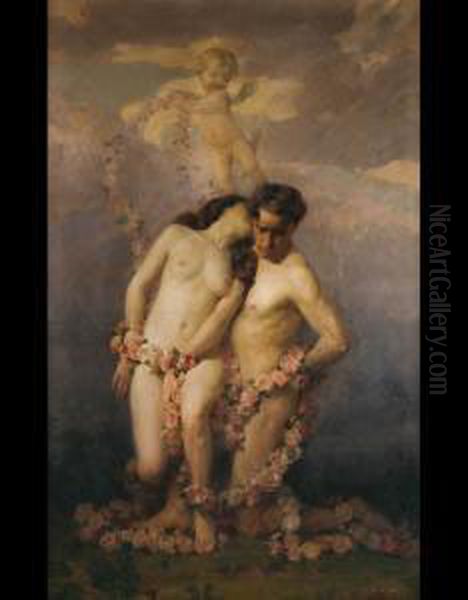 Venere E Adone Incoronati Da Amore - view 1