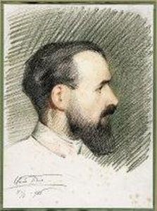 "autoritratto" 8.2.1916 by Oreste Pizio