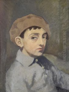 Ritratto Del Figlio Leonardo (fronte); Paesaggio (verso)