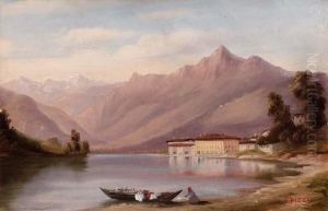Veduta Del Lago Di Como by Carlo Pizzi