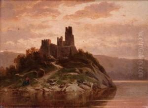 Paesaggio Con Castello by Carlo Pizzi