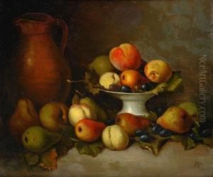Fruktstilleben by Anna Augusta Plagemann