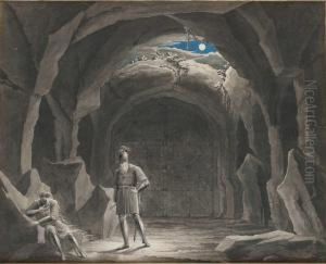 Teaterscen by Carl Gustaf Plagemann