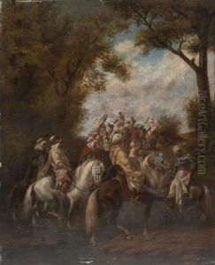 Le Depart De La Caravane. by F Plaisant