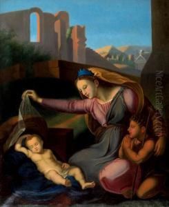 Nativity by Antoine Sebastien Plamondon