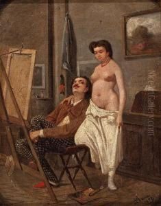 Estudio De Artista by Eusebio Planas