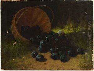 A Still Life With Plums by Carducious Plantagenet Ream