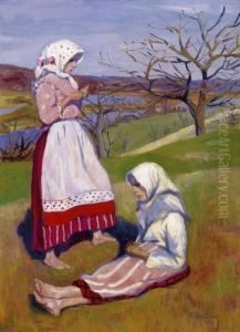Girls In The Open Air by Ervin Plany