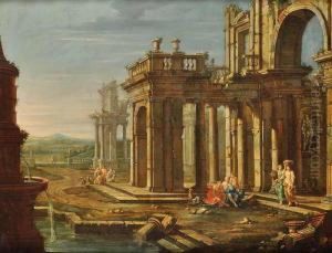 Ancient Ruins With Figures