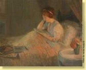 Jeune Femme A La Lecture by Marcial Plaza-Ferrand