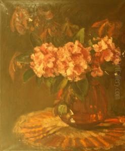 Bloemen In Vaas. Gesigneerd by George, Jurgen Pletser