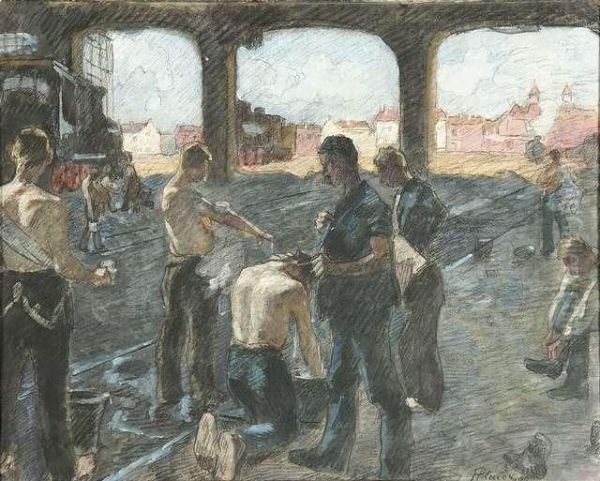 Closing Time Atthe Locomotive Maintenance. - view 1