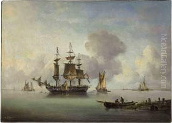 Ships In A Calm Bay - view 1