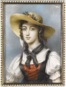 Portrait Of Lady, Called Charlotte Plimer (1804-1845) by Andrew Plimer