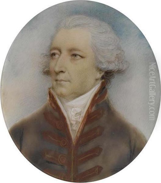 Oval Half-portrait Of A Man. - view 1