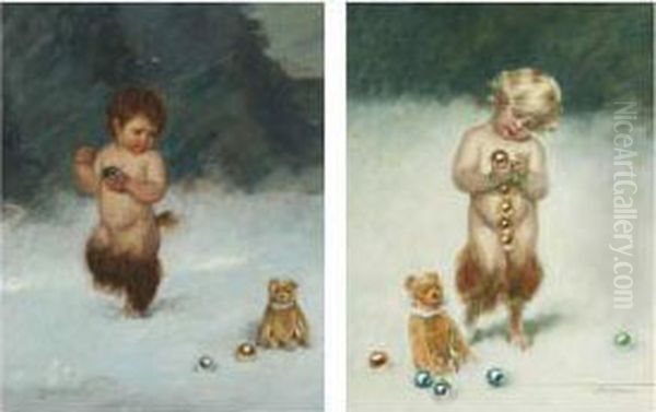 A Faun And A Teddy Bear; And A Faun At Play - view 1
