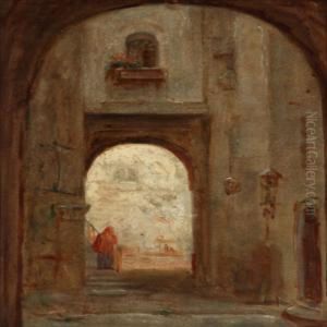 Street Scene From Marocco by Poul August Plum