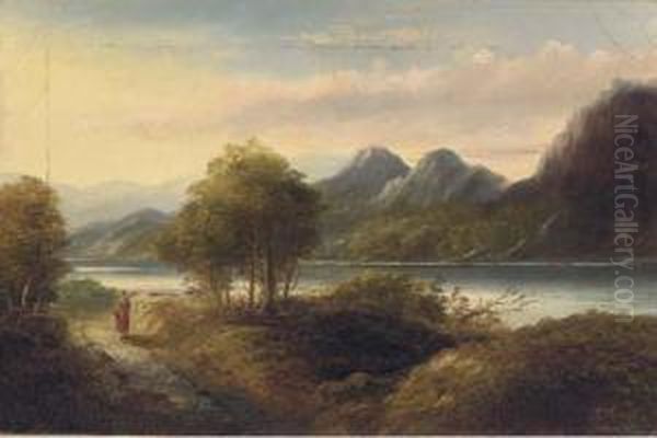 Returning Home Along A Lakeside Path - view 1