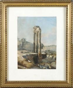Vue De Ruine. by Andre Plumot