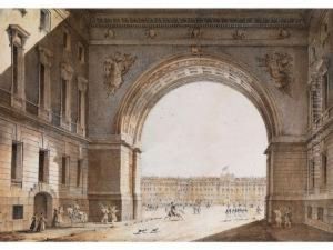 Le Palais Imperial Avec Prise De La Petit Millionne St.petersburg