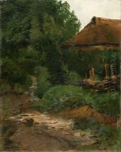 Zagroda Na Skraju Lasu, Przed 1905 by Wladislaw Pochwalski