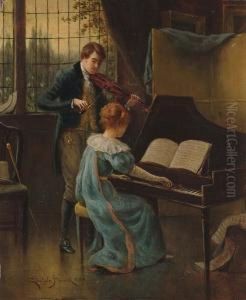A Musical Recital by Henry Childe Pocock