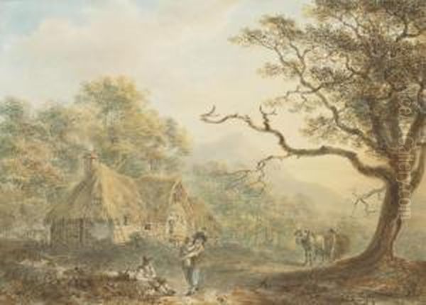 A Woodcutter Returning From A Day's Work - view 1