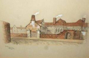 Bishop Hall's Palace Norwich by Edward Pococke
