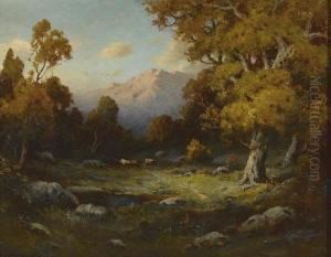 Sunset In The Sierras by Alexis Matthew Podchernikoff
