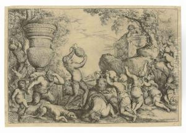 Bacchanal With Altar - view 1