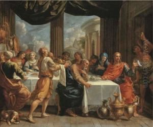 The Marriage At Cana by Charles Poerson
