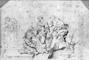 La Visitation by Charles Poerson