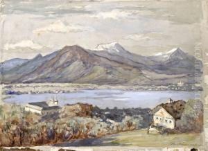 Sommerliche Tegernseeansicht by Rudolf Poeschmann