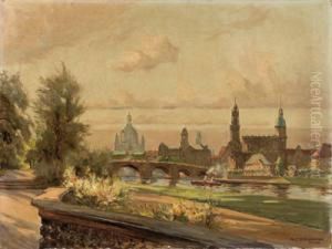 Dresden - Palaisgarten by Rudolf Poeschmann