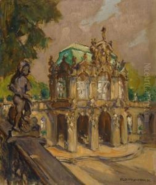 Dresdner Zwinger- Blick Auf Den Wallpavillon. Um 1915 - view 1