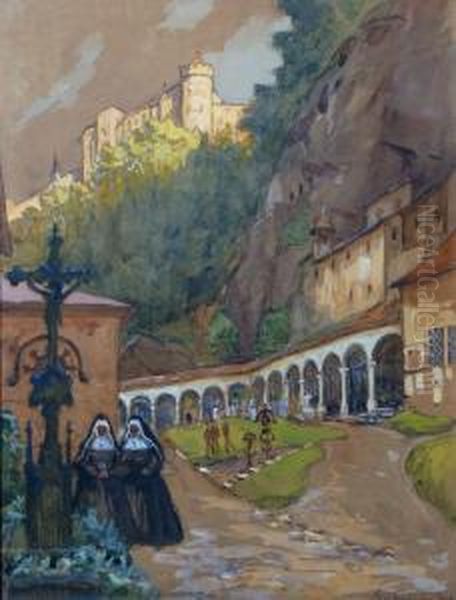 Klosterfriedhof In Salzburg. Um 1920 - view 1