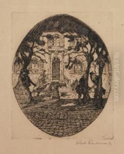 Spazierganger In Der Stadt by Rudolf Poeschmann