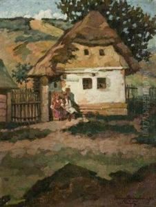 In Front Of The Cottage