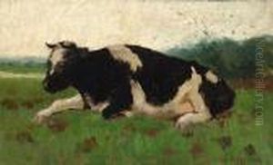 Reclining Cow by Geo Poggenbeek