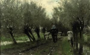 A Horseman On A Path by Geo Poggenbeek